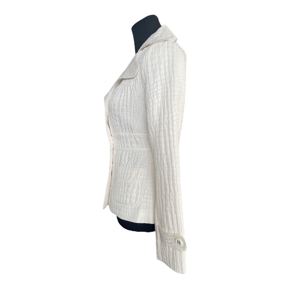 Grass Collection Collared Textured Off White Juni… - image 8